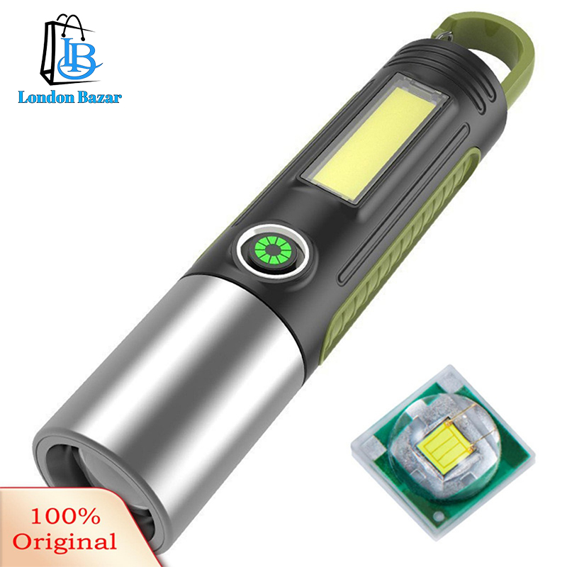 LED Torch Rechargeable, 750Lumens Zoomable Flashlights, Water Resistant