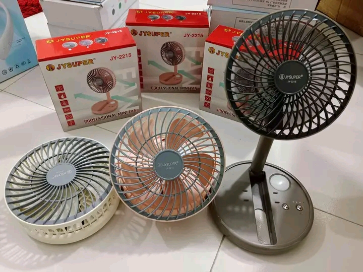 JY Super Mini Portable Fan With Light